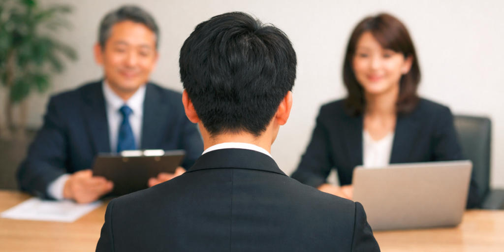 企業の面接風景