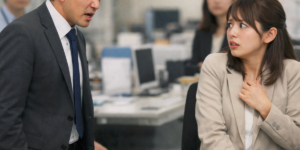 女性社員に言い寄る男性社員