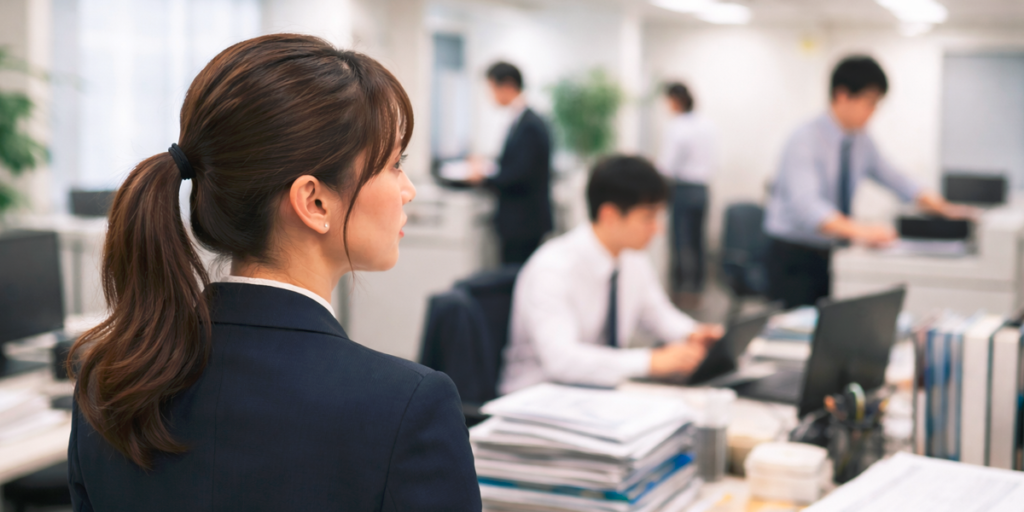 busy_company_scene 慌ただしい会社の風景