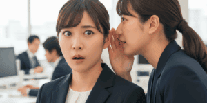 噂話をする2人の女性社員