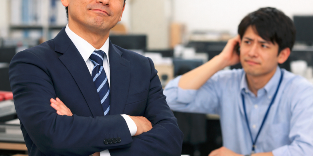 a_young_employee_troubled_by_an_arrogant_male_employee