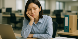 仕事に充実感を感じない女性社員