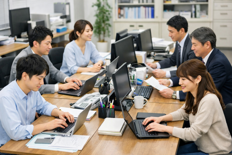 職場の仕事風景