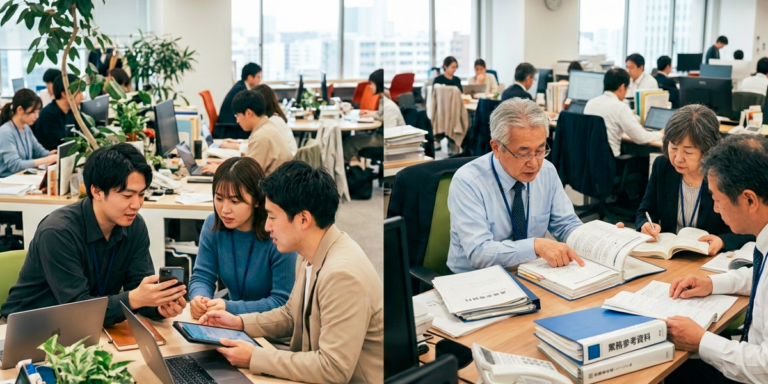 世代間の仕事の仕方の違い