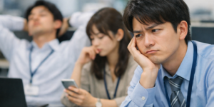 やる気のない社員にうんざりする社員